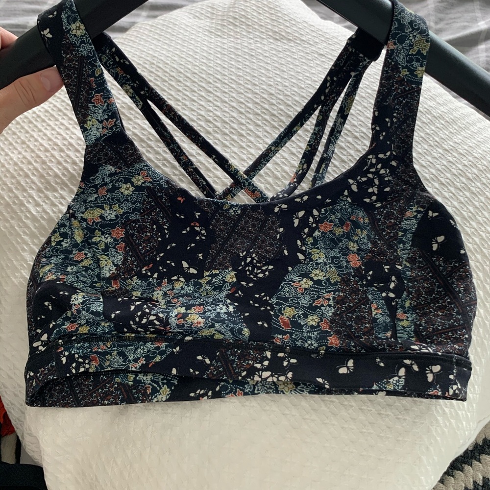 Lululemon floral energy bra 6